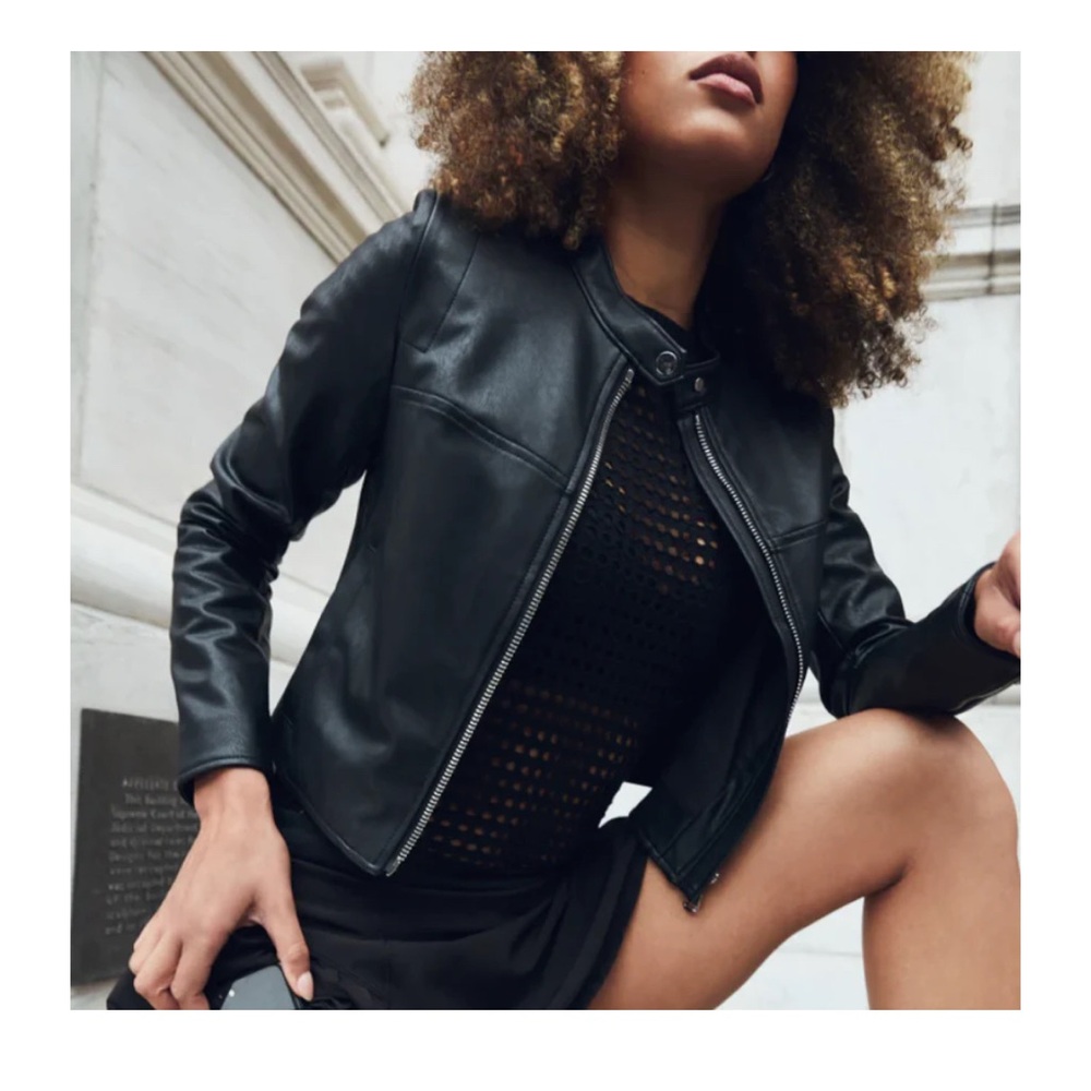 NWT Spanx Moto Faux Leather Jacket